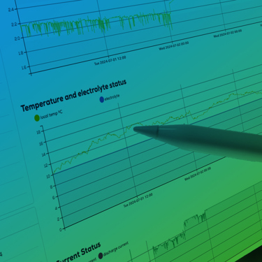 A personal analysing data on a computer screen.