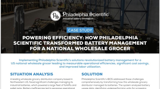 POWERING EFFICIENCY: HOW PHILADELPHIA SCIENTIFIC TRANSFORMED BATTERY MANAGEMENT FOR A NATIONAL WHOLESALE GROCER